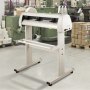 VEVOR Vinyl Cutter 870mm Vinyl Cutter Machine Maximum Paper Feed 34inch White Vinyl Plotter Cutter Machine Vinyl Plotter with Sturdy Floor Stand Adjustable Force and Speed for Sign Making
