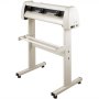 VEVOR Vinyl Cutter 870mm Vinyl Cutter Machine Maximum Paper Feed 34inch White Vinyl Plotter Cutter Machine Vinyl Plotter with Sturdy Floor Stand Adjustable Force and Speed for Sign Making