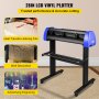VEVOR Vinyl Cutter 28 Inch Vinyl Cutter Machine Maximum Paper Feed 720mm Vinyl Plotter Cutter Machine with Sturdy Floor Stand Adjustable Force and Speed for Sign Making