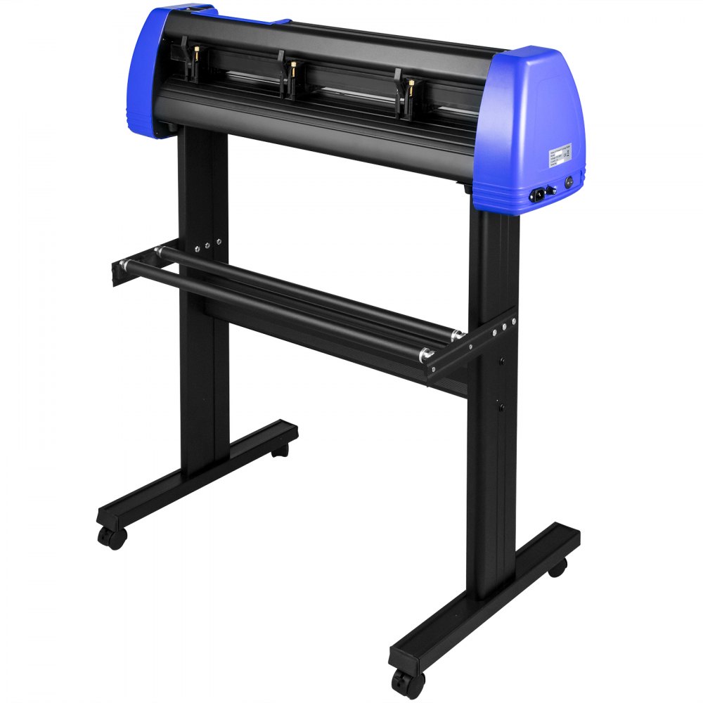 VEVOR Vinyl Cutter 870mm Vinyl Cutter Machine Maximum Paper Feed 34inch Vinyl Plotter Cutter Machine with Sturdy Floor Stand Adjustable Force and Speed for Sign Making Vinyl Plotter