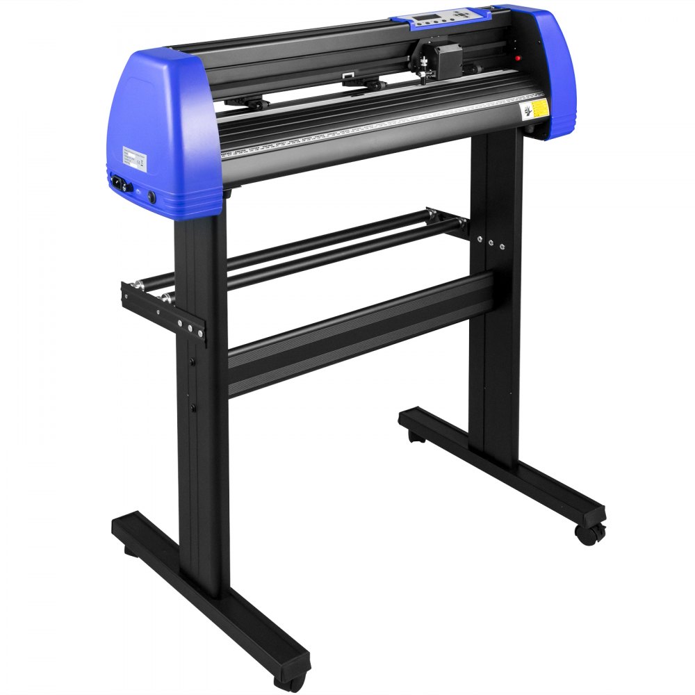 VEVOR Vinyl Cutter 870mm Vinyl Cutter Machine Maximum Paper Feed 34inch Vinyl Plotter Cutter Machine with Sturdy Floor Stand Adjustable Force and Speed for Sign Making Vinyl Plotter