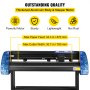 VEVOR Vinyl Cutter 870mm Vinyl Cutter Machine Maximum Paper Feed 34inch Vinyl Plotter Cutter Machine with Sturdy Floor Stand Adjustable Force and Speed for Sign Making Vinyl Plotter