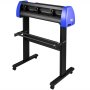 Máquina de corte de vinil VEVOR de 870 mm com alimentação máxima de papel, plotter de vinil de 34 polegadas, máquina de corte com suporte de piso resistente, força e velocidade ajustáveis para fabricação de sinalização, plotter de vinil