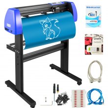 VEVOR Vinyl Cutter 870mm Vinyl Cutter Machine Maximum Paper Feed 34inch Vinyl Plotter Cutter Machine with Sturdy Floor Stand Adjustable Force and Speed for Sign Making Vinyl Plotter