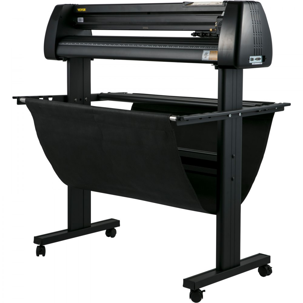 VEVOR Vinyl Cutter 34Inch Bundle, Vinyl Cutter Machine Manual Vinyl Printer LCD Display Plotter Cutter Sign Cutting with Signmaster Software for Design and Cut, with Supplies, Tools