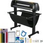 VEVOR Vinyl Cutter 34Inch Bundle, Vinyl Cutter Machine Manual Vinyl Printer LCD Display Plotter Cutter Sign Cutting with Signmaster Software for Design and Cut, with Supplies, Tools