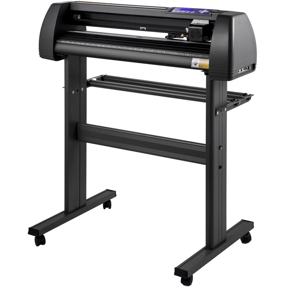 VEVOR Line Free Vinyl Cutter Machine 870mm Vinyl Printer U-Disk Offline Operation, 34 inch Plotter Printer with Sturdy Floor Stand Vinyl Cutting Machine Adjustable Force Plotter Cutter