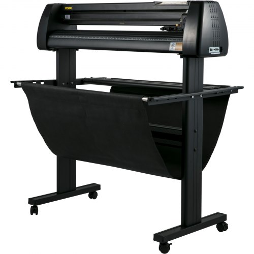VEVOR Vinyl Cutter Machine 870mm Vinyl Printer, 34 inch Plotter Printer U-disk Offline with Accessories & Floor Stand Vinyl Cutting Machine Adjustable Force and Speed for Sign Making Plotter Cutter