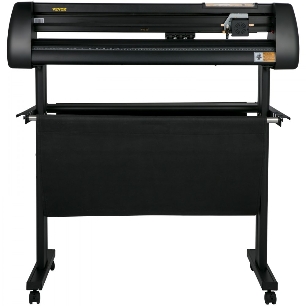 VEVOR Vinyl Cutter Machine 870mm Vinyl Printer, 34 inch Plotter Printer U-disk Offline with Accessories & Floor Stand Vinyl Cutting Machine Adjustable Force and Speed for Sign Making Plotter Cutter