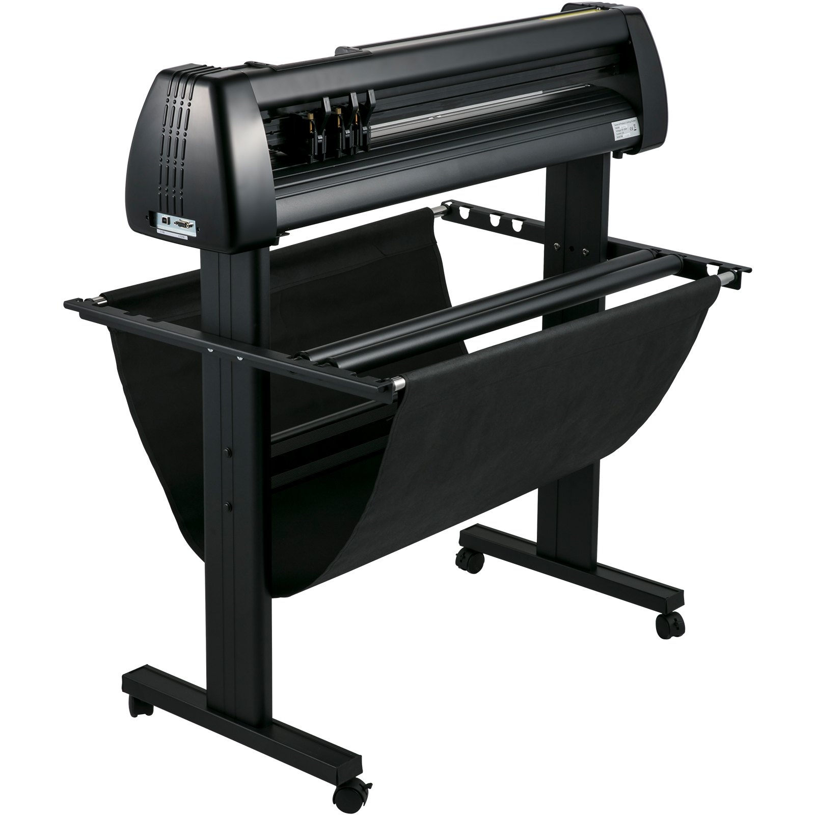 VEVOR Vinyl Cutter Machine 870mm Vinyl Printer, 34 inch Plotter Printer U-disk Offline with Accessories & Floor Stand Vinyl Cutting Machine Adjustable Force and Speed for Sign Making Plotter Cutter