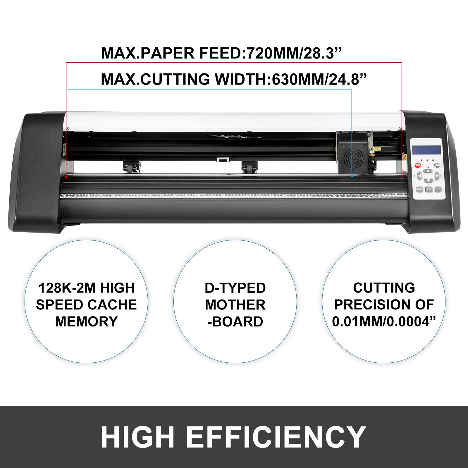 VEVOR Vinyl Cutter Plotter 28" Sign Sticker Vinyl Cutting Making Signmaster Software Kit(28”)