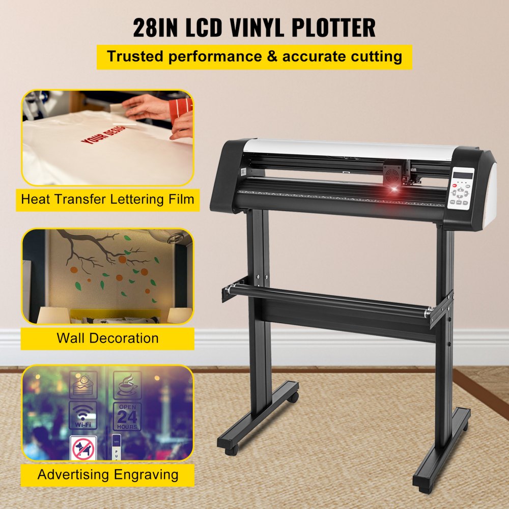 VEVOR Vinyl Cutter Plotter 28" Sign Sticker Vinyl Cutting Making Signmaster Software Kit(28”)