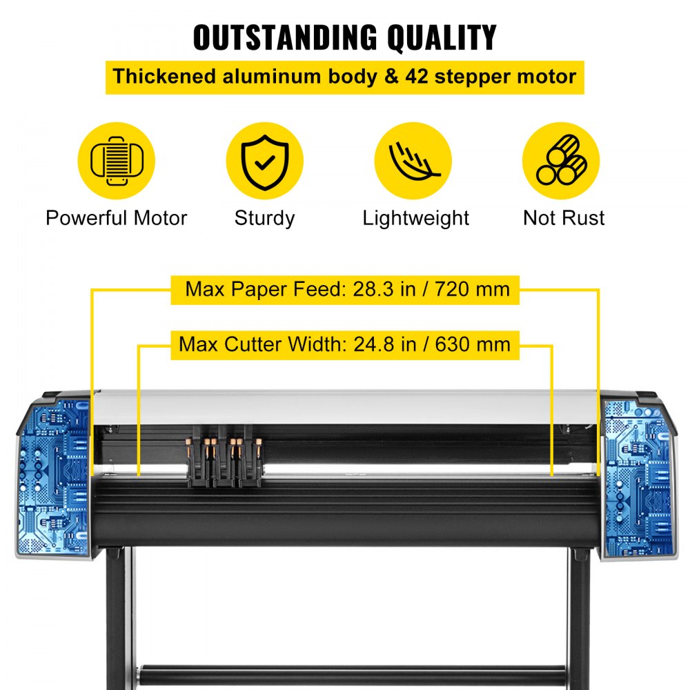 VEVOR Vinyl Cutter Plotter 28" Sign Sticker Vinyl Cutting Making Signmaster Software Kit(28”)