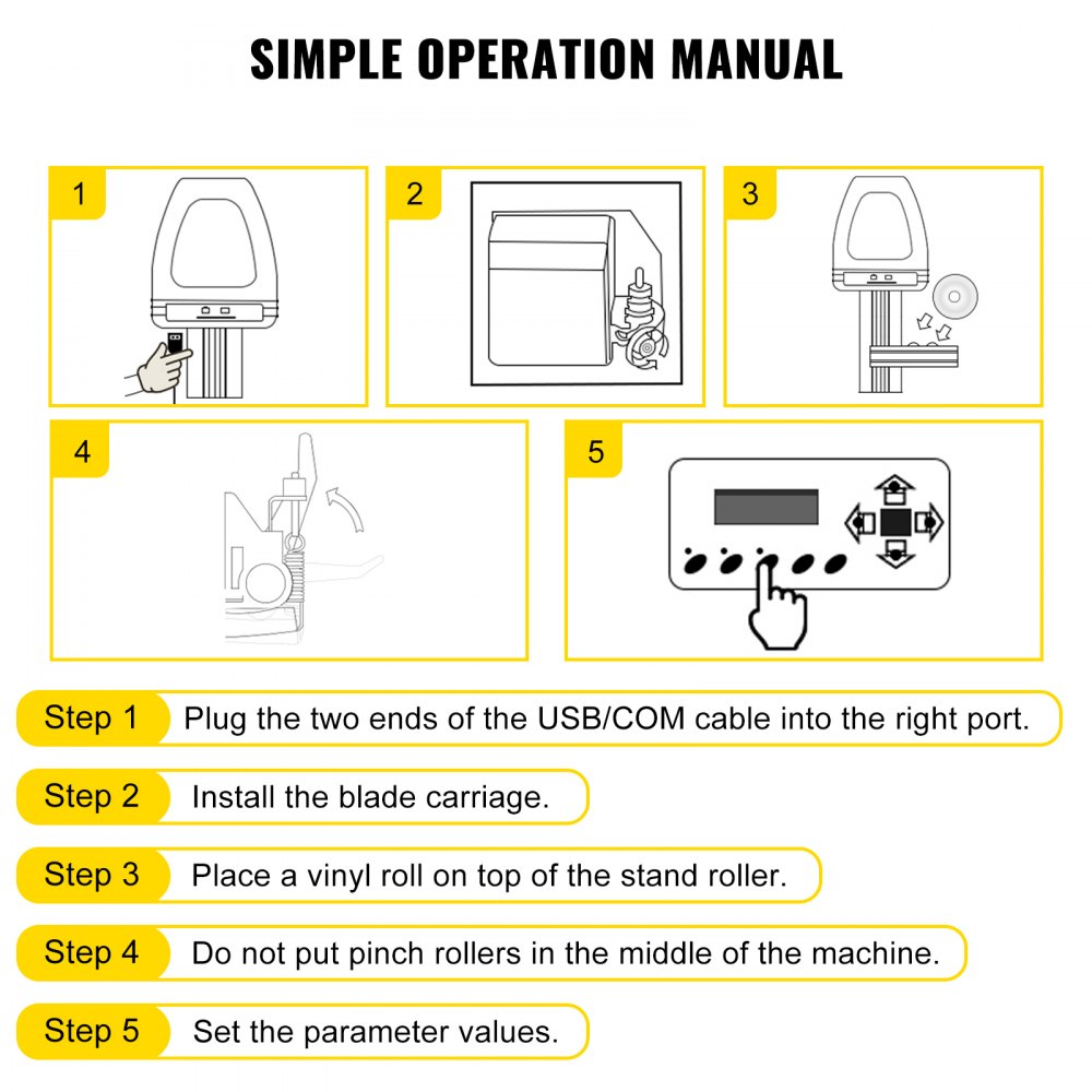 VEVOR Vinyl Cutter Plotter 28" Sign Sticker Vinyl Cutting Making Signmaster Software Kit(28”)