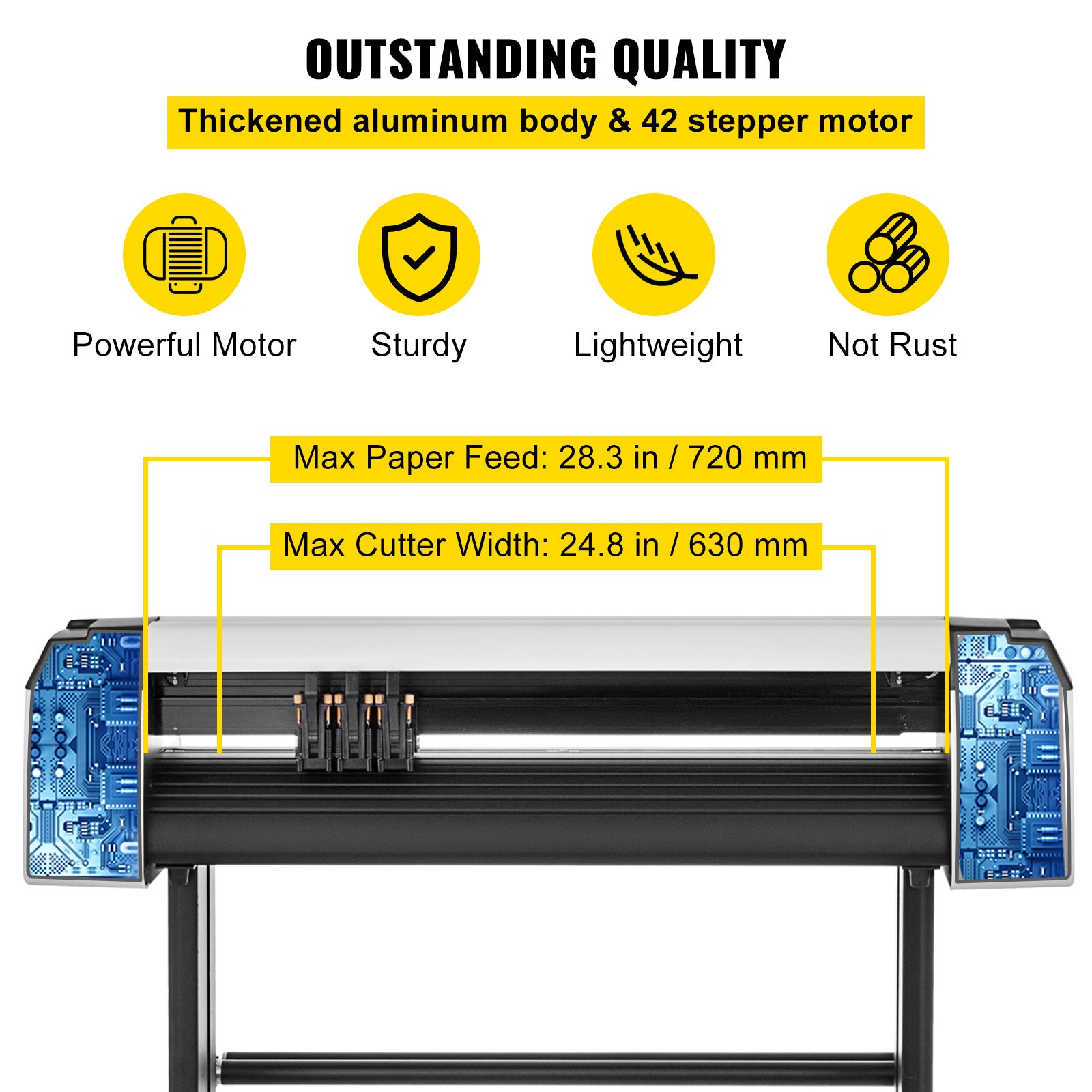 VEVOR Vinyl Cutter Plotter 28" Sign Sticker Vinyl Cutting Making Signmaster Software Kit(28”)