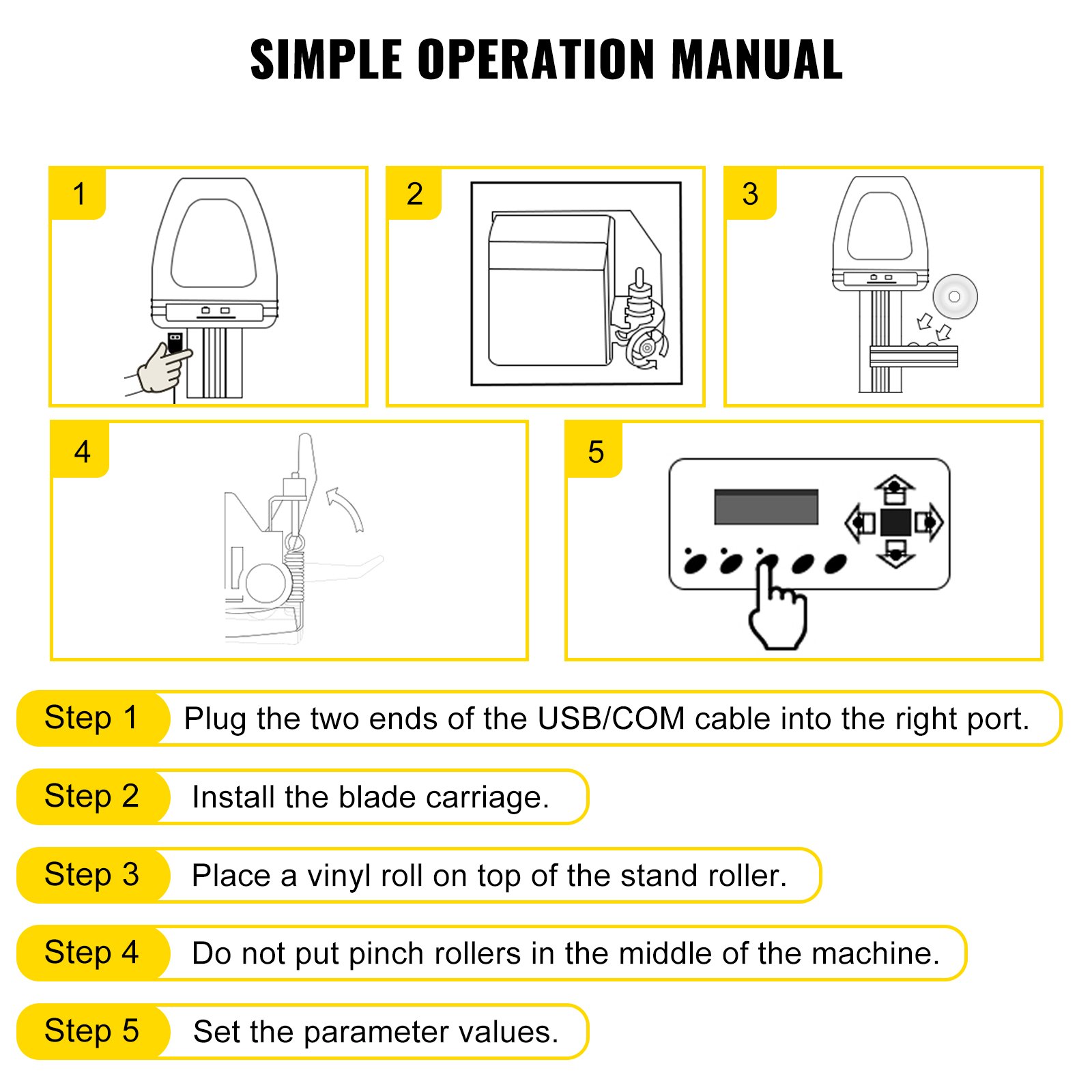VEVOR Vinyl Cutter Plotter 28" Sign Sticker Vinyl Cutting Making Signmaster Software Kit(28”)