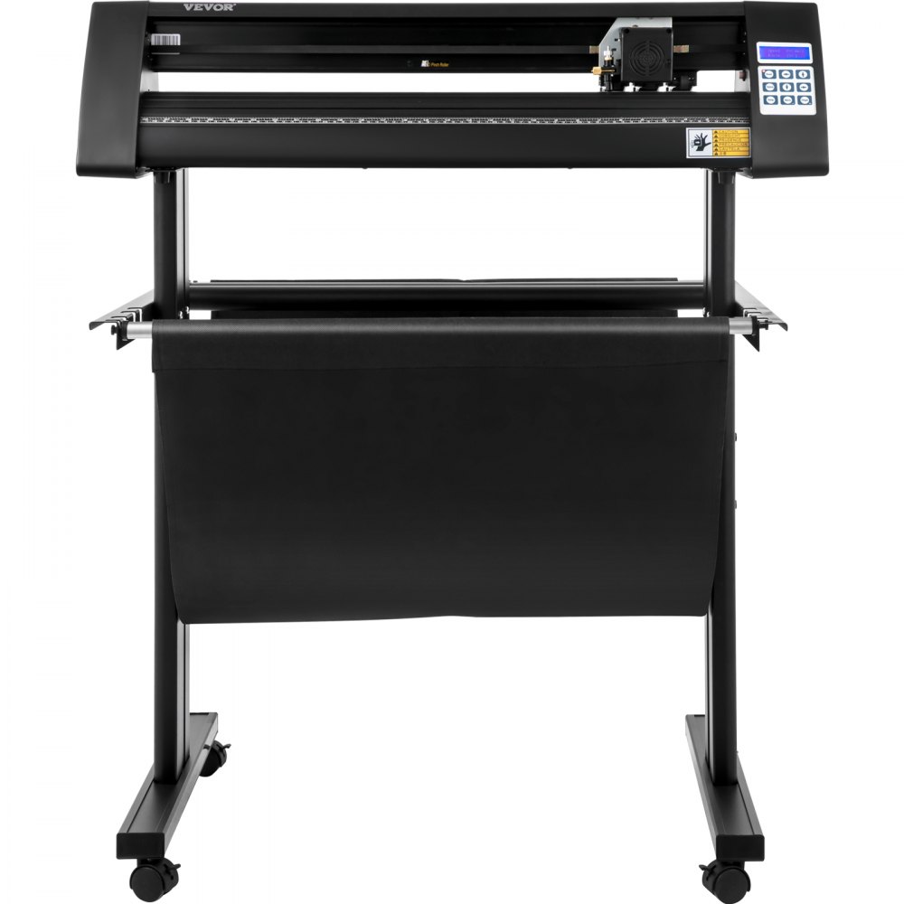 VEVOR Vinyl Cutter, 720mm Vinyl Plotter, LED Screen Plotter Cutter, Semi-Automatical Built-in Optical Eye, Compatible with SignCut Software for Mac and Windows System with Stand