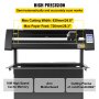 VEVOR Vinyl Cutter, 720mm Vinyl Plotter, LED Screen Plotter Cutter, Semi-Automatical Built-in Optical Eye, Compatible with SignCut Software for Mac and Windows System with Stand