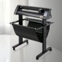 Cortador de vinil VEVOR, plotter de vinil de 720 mm, cortador de plotter de tela LED, olho óptico integrado semiautomático, compatível com software SignCut para sistemas Mac e Windows com suporte