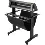 Cortador de vinil VEVOR, plotter de vinil de 720 mm, cortador de plotter de tela LED, olho óptico integrado semiautomático, compatível com software SignCut para sistemas Mac e Windows com suporte