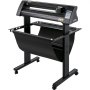 Cortador de vinil VEVOR, plotter de vinil de 720 mm, cortador de plotter de tela LED, olho óptico integrado semiautomático, compatível com software SignCut para sistemas Mac e Windows com suporte