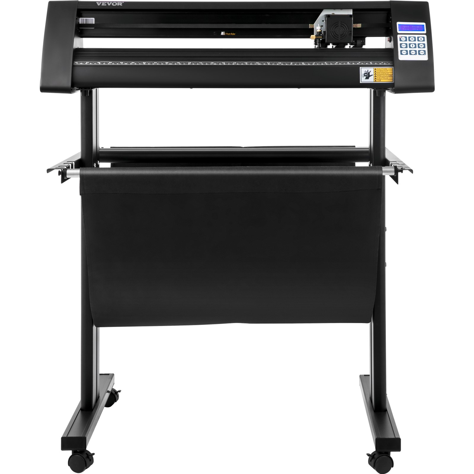 VEVOR Vinyl Cutter, 720mm Vinyl Plotter, LED Screen Plotter Cutter, Semi-Automatical Built-in Optical Eye, Compatible with SignCut Software for Mac and Windows System with Stand