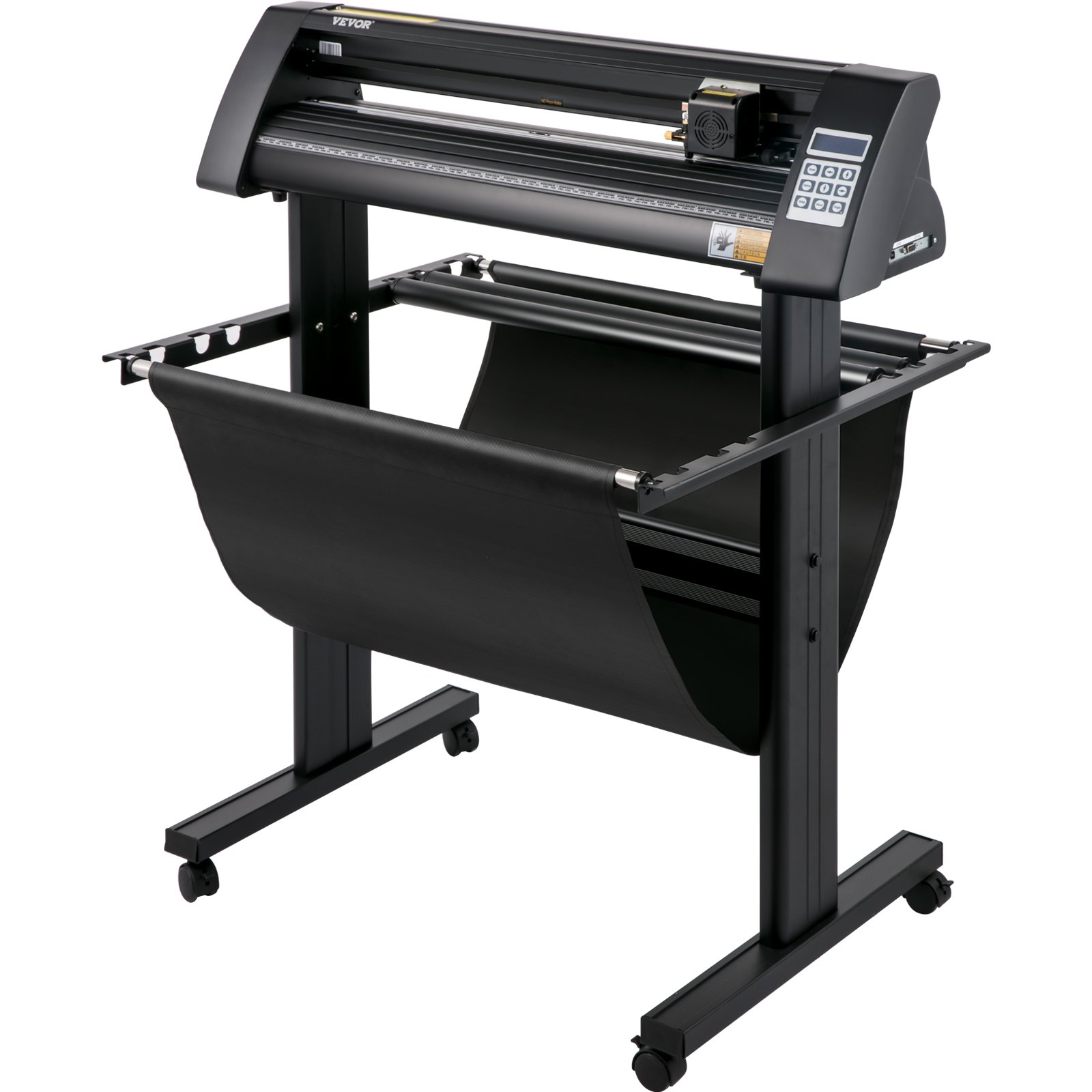 VEVOR Vinyl Cutter, 720mm Vinyl Plotter, LED Screen Plotter Cutter, Semi-Automatical Built-in Optical Eye, Compatible with SignCut Software for Mac and Windows System with Stand