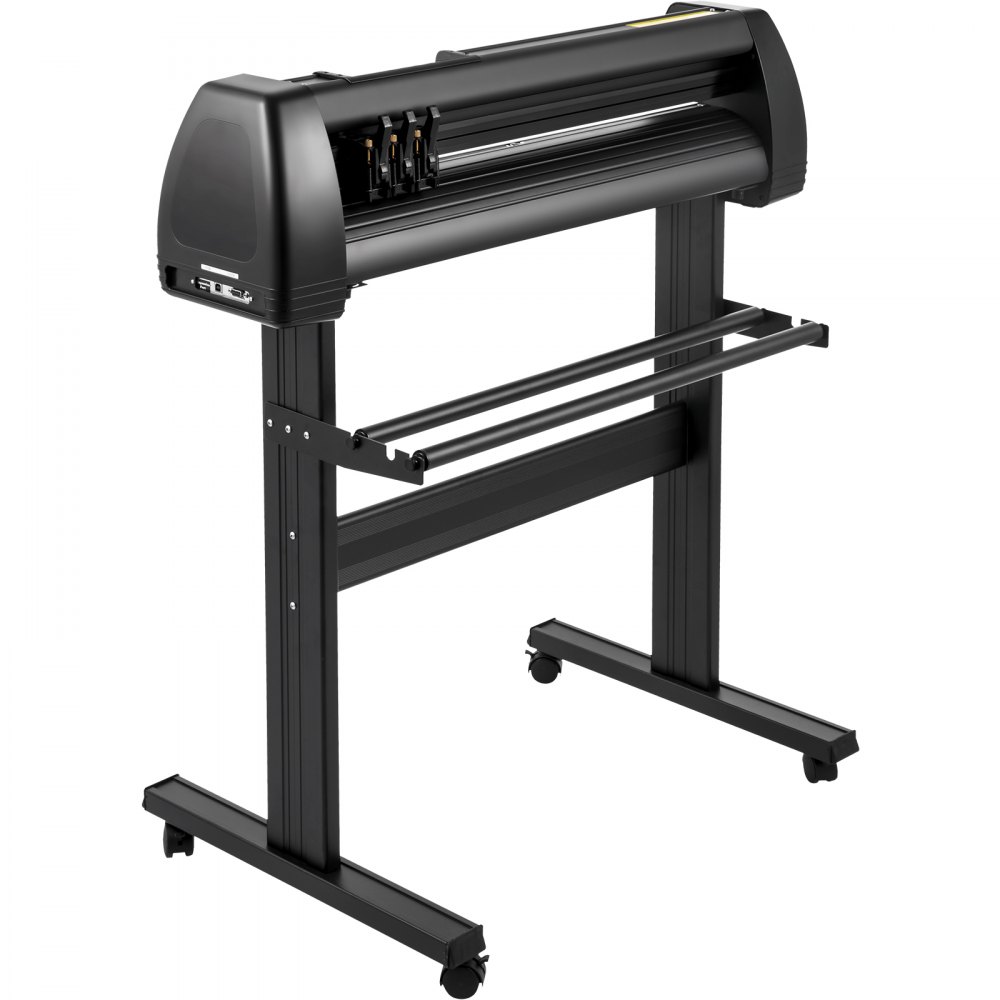 VEVOR Vinyl Cutter Machine, 28" Vinyl Plotter, LCD Display Plotter Cutter, Three Adjustable  Pinch Rollers Sign Cutting Plotter, Vinyl Cutter with SignCut and SignMaster Software for Design and Cut
