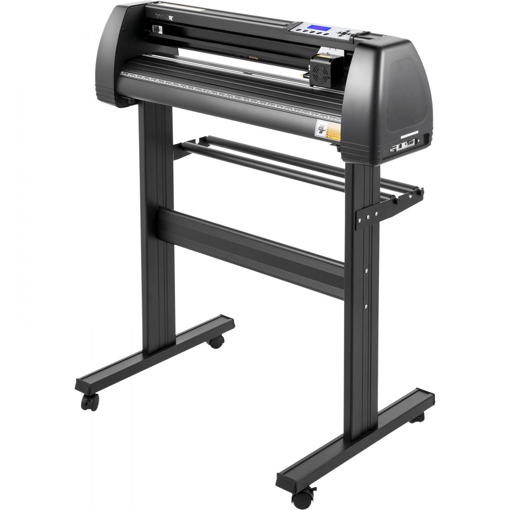 VEVOR Vinyl Cutter Machine, 28" Vinyl Plotter, LCD Display Plotter Cutter, Three Adjustable  Pinch Rollers Sign Cutting Plotter, Vinyl Cutter with SignCut and SignMaster Software for Design and Cut