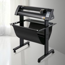 VEVOR Vinyl Cutter, 870mm Vinyl Plotter, LED Screen Plotter Cutter, Semi-Automatical Built-in Optical Eye, Compatible with SignCut Software for Mac and Windows System with Stand