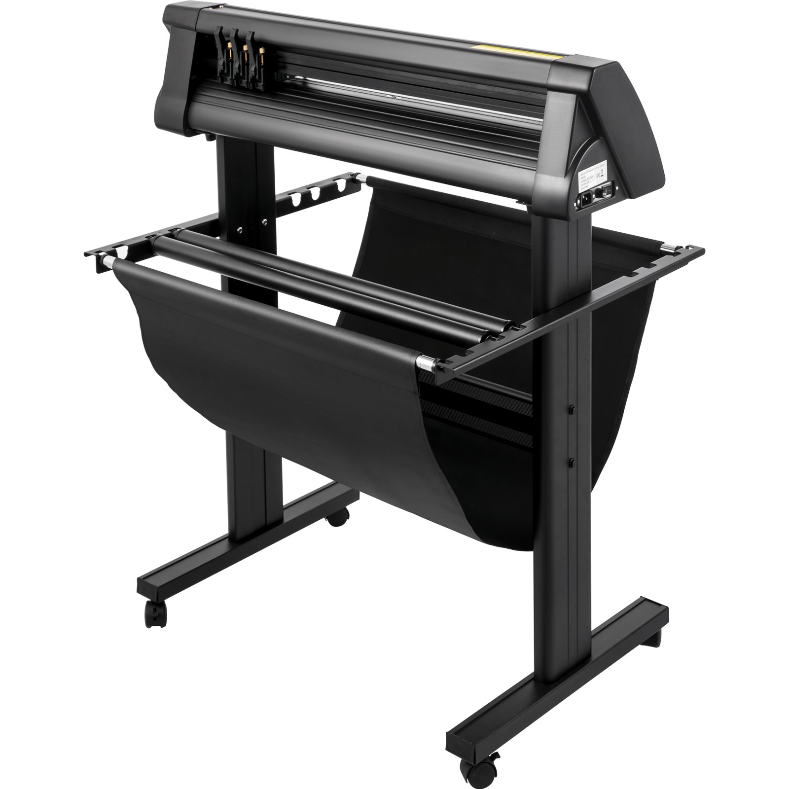 VEVOR Vinyl Cutter, 870mm Vinyl Plotter, LED Screen Plotter Cutter, Semi-Automatical Built-in Optical Eye, Compatible with SignCut Software for Mac and Windows System with Stand