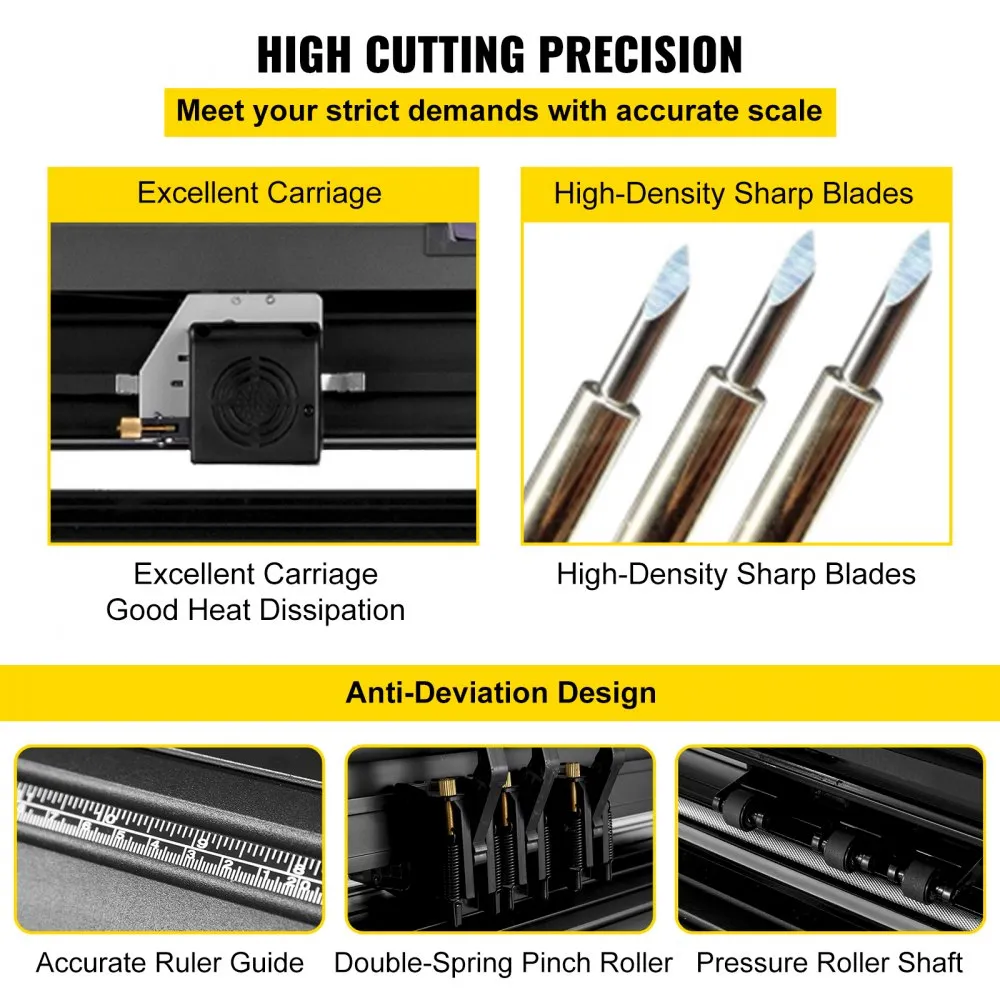 VEVOR Vinyl Cutter Offline 28in / 720mm Vinyl Plotter Machine w/ Floor Stand