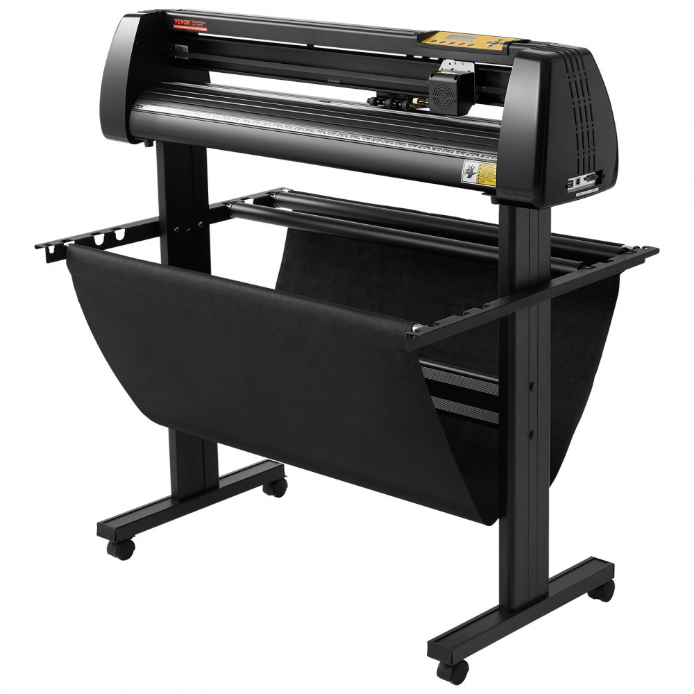 VEVOR Vinyl Cutter, 34Inch Bundle, Vinyl Cutter Machine, Manual Vinyl Printer, LCD Display Plotter Cutter Sign Cutting with Signmaster Software for Design and Cut, with Supplies, Tools