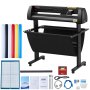 VEVOR Vinyl Cutter, 34Inch Bundle, Vinyl Cutter Machine, Manual Vinyl Printer, LCD Display Plotter Cutter Sign Cutting with Signmaster Software for Design and Cut, with Supplies, Tools