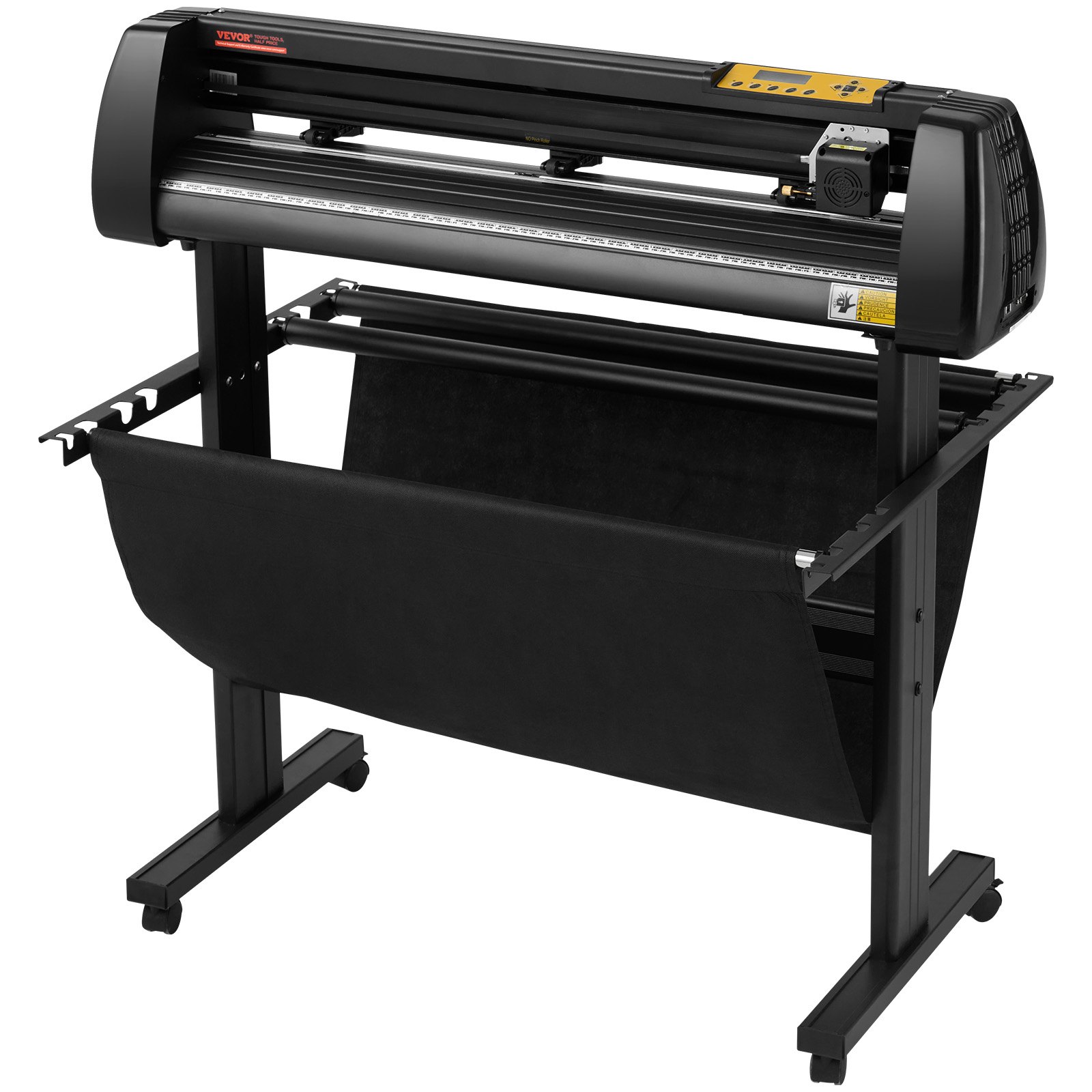 VEVOR Vinyl Cutter, 34Inch Bundle, Vinyl Cutter Machine, Manual Vinyl Printer, LCD Display Plotter Cutter Sign Cutting with Signmaster Software for Design and Cut, with Supplies, Tools