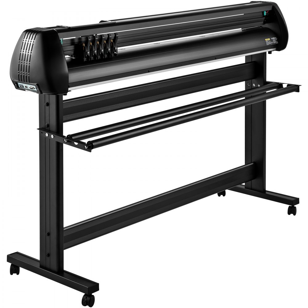 VEVOR Vinyl Cutter, 1350mm Vinyl Cutter Plotter with Stand, Adjustable Speed Force for Sign Making Vinyl Plotter, SignMaster Software Vinyl Tape Tools Vinyl Printer Available with COM/USB/Bluetooth