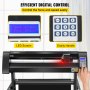 VEVOR Vinyl Cutter, 720mm Vinyl Plotter, LED Screen Plotter Cutter, Semi-Automatical Built-in Optical Eye for Accurate Guiding, Compatible with SignMaster Software for Windows System with Stand