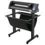 VEVOR vinylskärare, 720 mm vinylplotter, LED-skärmplotter, halvautomatisk inbyggd optisk öga för noggrann styrning, kompatibel med SignMaster-programvara för Windows-system med stativ