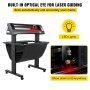 VEVOR Vinyl Cutter, 870mm Vinyl Plotter, LED Screen Plotter Cutter, Semi-Automatical Built-in Optical Eye for Accurate Guiding, Compatible with SignMaster Software for Windows System with Stand