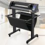 VEVOR Cutter de vinil, plotter de vinil de 870 mm, cutter de plotter pentru ecran LED, ochi optic încorporat semiautomat pentru ghidare precisă, compatibil cu software-ul SignMaster pentru sistemul Windows cu suport