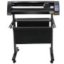 VEVOR Cutter de vinil, plotter de vinil de 870 mm, cutter de plotter pentru ecran LED, ochi optic încorporat semiautomat pentru ghidare precisă, compatibil cu software-ul SignMaster pentru sistemul Windows cu suport