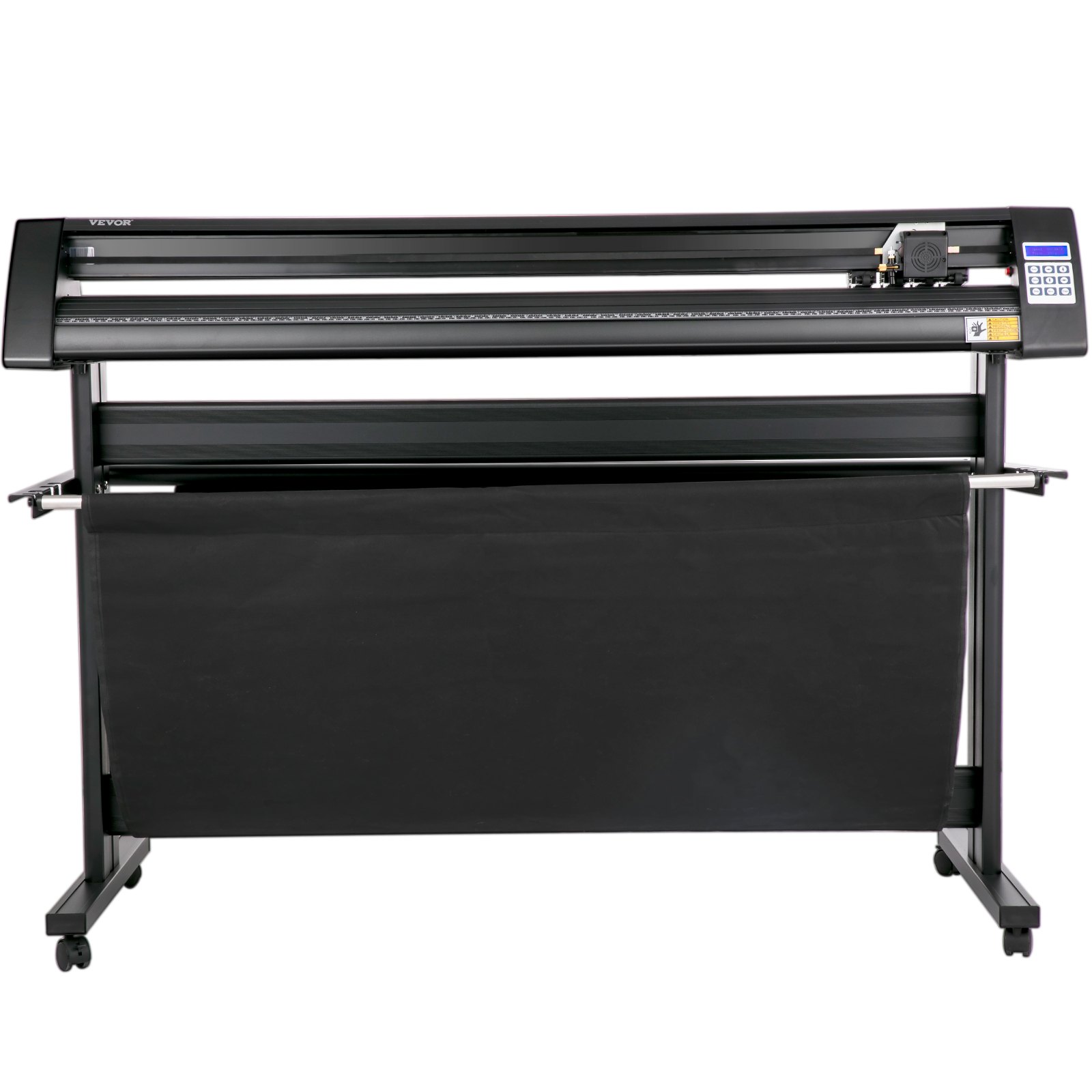 VEVOR Vinyl Cutter, 1350mm Vinyl Plotter, LED Screen Plotter Cutter, Semi-Automatical Built-in Optical Eye, Compatible with SignMaster Software for Windows System with Stand