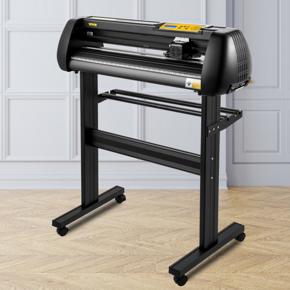 VEVOR Vinyl Cutter, 28inch Paper Feed Cutting Plotter Bundle, Adjustable Force & Speed Vinyl Printer with Powerful Stepper Motors, Signmaster Software Bundle Kit Compatible with Windows System