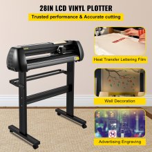 VEVOR Vinyl Cutter Machine, 28-inch Cutting Plotter, Adjustable Speed and Force, DIY Cutting Machine Kit for Signs Banners Stickers with Floor Stand SignMaster Software Tools for Windows
