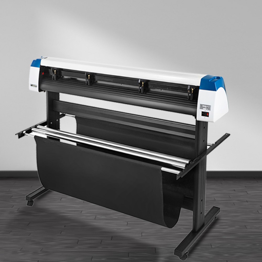 VEVOR Vinyl Cutter 53 Inch Vinyl Cutter Machine 1340mm Vinyl Printer Cutter Machine LED Fill Light Strip Vinyl Plotter Cutter Machine with Floor Stand Signmaster Software