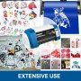 VEVOR Vinyl Cutter 14 Inch Vinyl Cutter Machine 375mm Vinyl Printer Cutter Machine LED Fill Light Strip Vinyl Plotter Cutter Machine Without Stand Signmaster Software