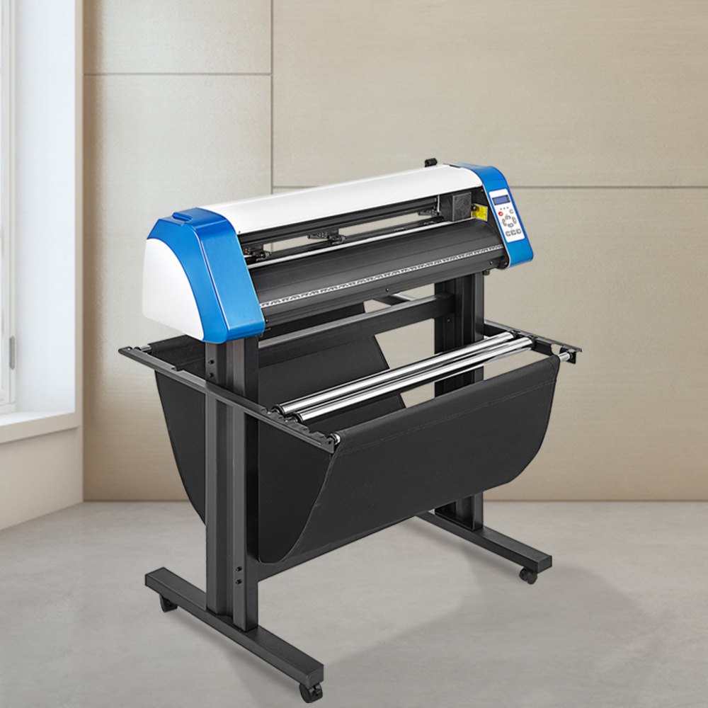 VEVOR Vinyl Cutter 28 inch Vinyl Cutter Machine Semi-Automatic DIY Vinyl Printer Cutter Machine Manual Positioning Sign Cutting with Floor Stand Signmaster Software