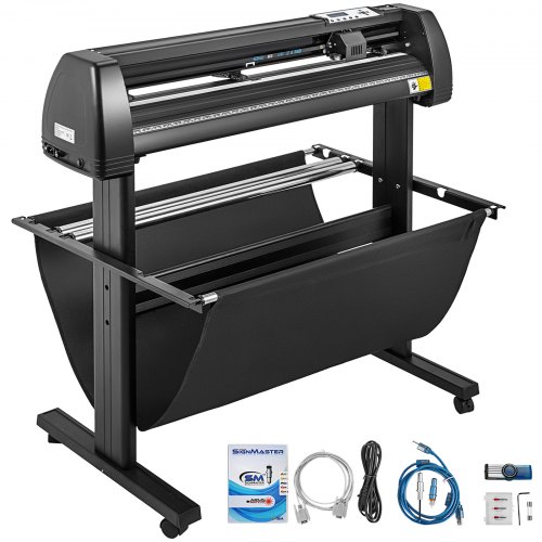 VEVOR Vinyl Cutter 28 inch Vinyl Cutter Machine 720mm Manual Vinyl Printer LCD Display Plotter Cutter Sign Cutting with Signmaster Software