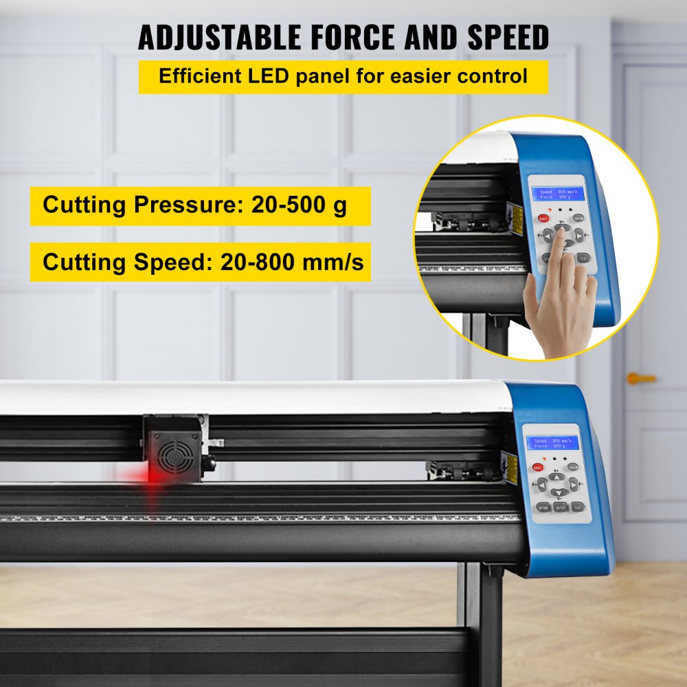 VEVOR 34" Vinyl Cutter Machine Cutting Plotter Semi-Automatic Sensor Sticker USB