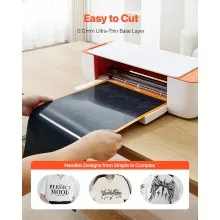 VEVOR Heat Transfer Vinyl HTV Iron on Vinyl Roll 12 in x 25 ft Glossy Black
